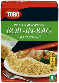 Toro Fullkornsris Boil In Bag 480g