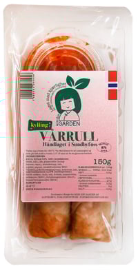 Norske Ferske & Håndlagede Kylling Vårruller 2 stk Miss Gin Garden