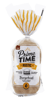 Coop Prime Time Rustic Burgerbrød 320g