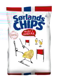 Sørlandschips Havsalt&Ingefær 180g