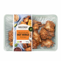 Solvinge Grillet kylling Hot Wings Hot & Spicy