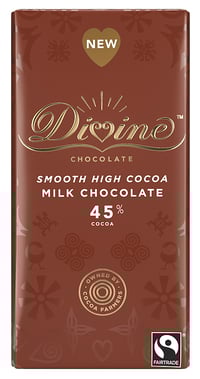 45 % Milk Chocolate 90g Divine Fairtrade