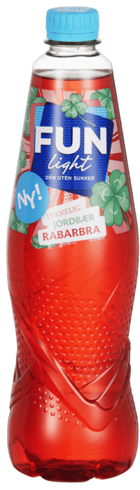 Fun Light Jordbær Rabarbra 0,8l