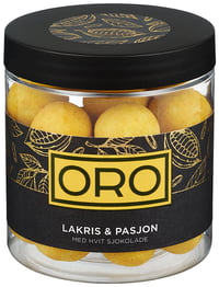 Sjokoladekuler Lakris og Pasjon 140g Oro