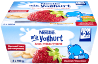 Nestlé Min Yoghurt Jordbær og Banan 10md