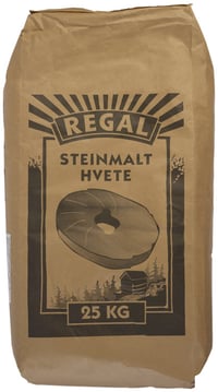 Steinmalt Hvetemel 25kg Sekk Regal
