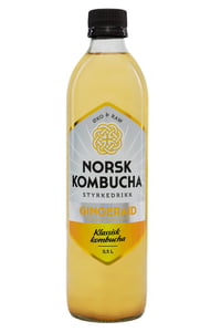 Norsk Kombucha Gingerade 0,5l flaske