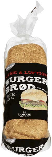 Coop Hamburgerbrød 6pk 500g