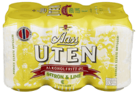Aass Uten Sitron & Lime 6stk x 0,33l
