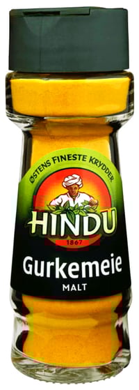 Gurkemeie 39g glass Hindu