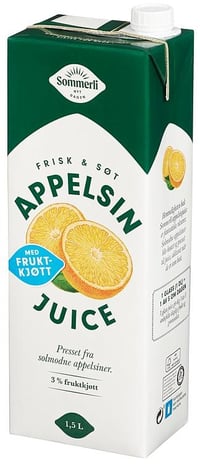 Appelsinjuice Med Fruktkjøtt Premium 1,5 l