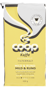 Coop Filtermalt Kaffe Gul 500g