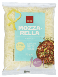 Coop Mozzarella Lett Revet 175g