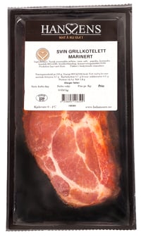Svin Grillkotelett Marinert Hanssens