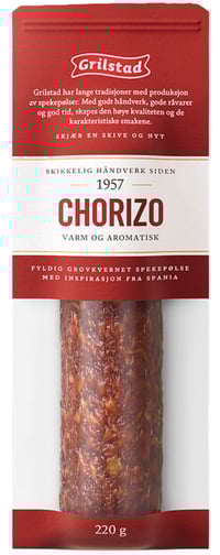 Chorizo hel 220g Grilstad