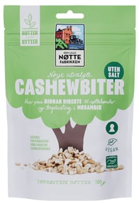 Cashewnøtter Ferdig Kutta u/Salt 180g Dln