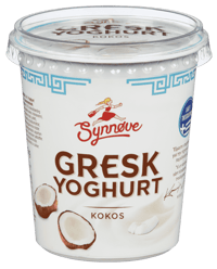 Synnøve Gresk Yoghurt Kokos uten Tilsatt Sukker