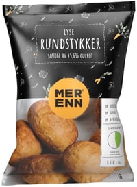 Rundstykker Lyse m/Gulrot 420g Mer Enn