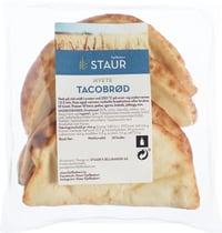 Staur Tacobrød Hvete 4x55g