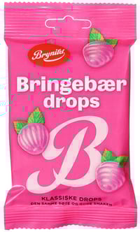 Bringebærdrops 60g Brynild