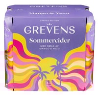 Grevens Sommercider Mango & Yuzu 6 x 0,5 l, 3 l