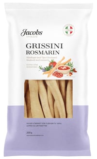 Grissini m/Rosmarin 200g Jacobs Utvalgte