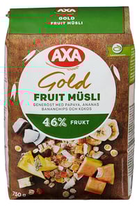 Gold Musli Frukt 750g Axa