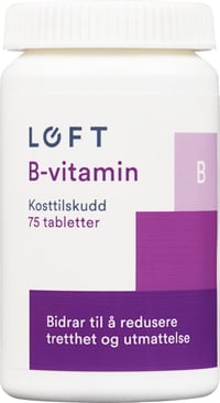 Vitamin B Svelgetablett 75stk Løft