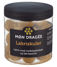 Møn Dragée Lakriskuler Melkesjokolade& akrispulver
