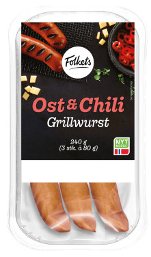 Ost Chili Grillwurst 240g Folkets
