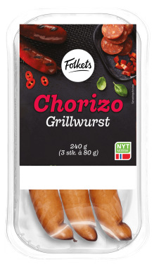 Chorizo Grillwurst 240g Folkets