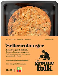Sellerirotburger 180g Grønne Folk