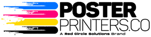 PosterPrinters.co, a Red Circle Solutions brand main logo
