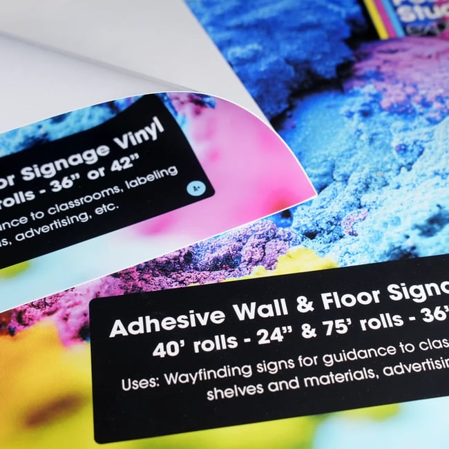 Adhesive Wall and Floor Signage Vinyl