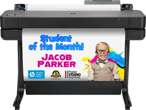 studentofthemonth Make posters of graphs and information you need displayed! HP DesignJet