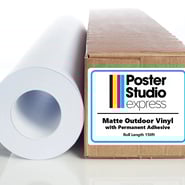 Matte Outdoor Vinyl with Permanent Adhesive