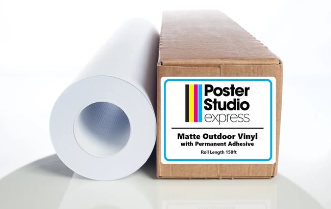 Matte Outdoor Vinyl with Permanent Adhesive