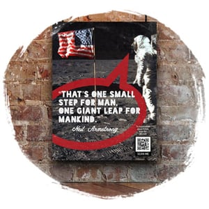 Educational poster displaying science facts made with a poster maker machine