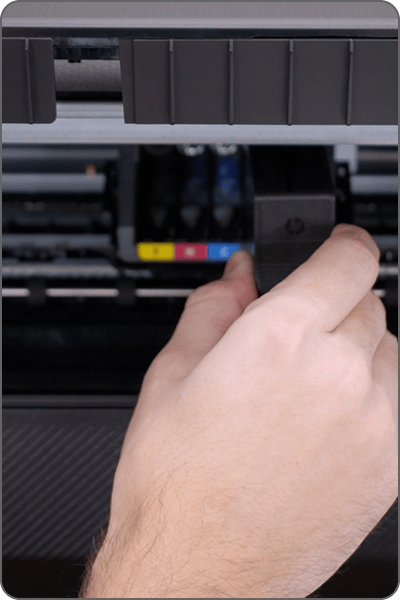 changing ink on desktop poster printer