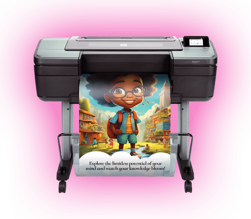 Industrial-grade poster printer machine