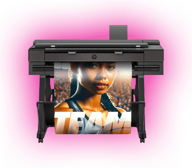 Dynamic school poster printer for creative projects