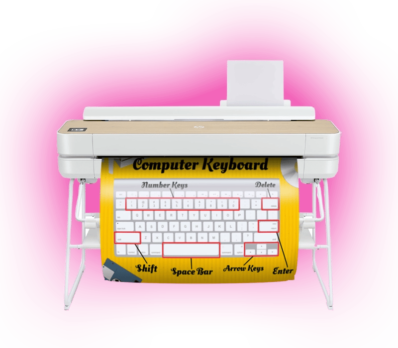 Diverse school poster printing capabilities