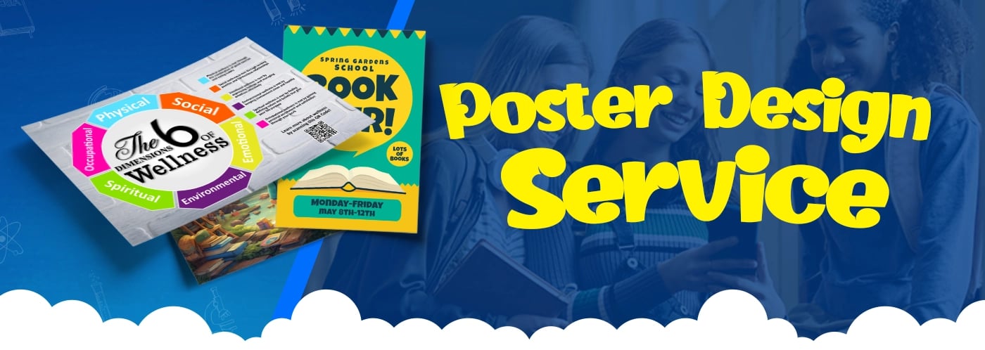 poster design service for poster printers for schools