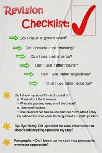 Revision Checklist Poster Template school checklist poster template