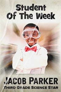 student of the week school poster printer template