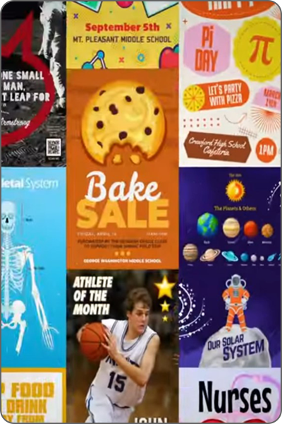 poster printers printing visuals