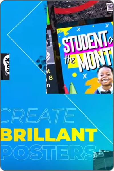 school poster machine printing posters