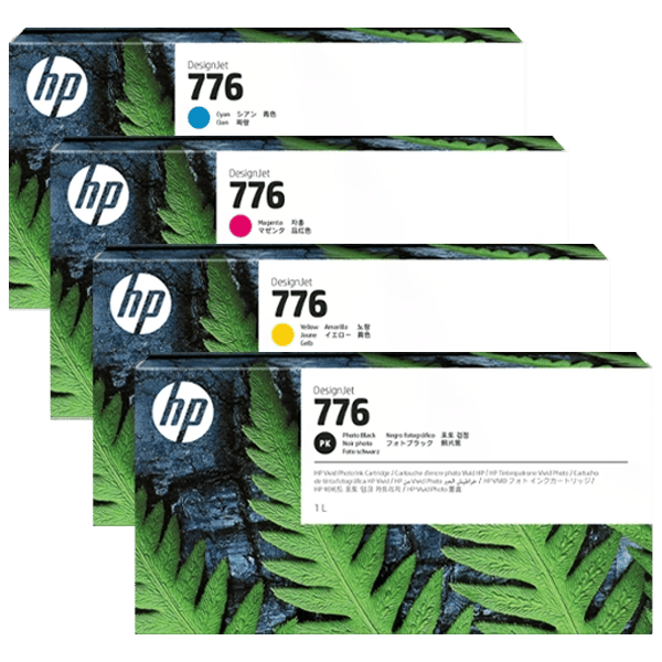HP 776 1-liter Ink Cartridges Print Center Pro 64 Ink for school poster printers