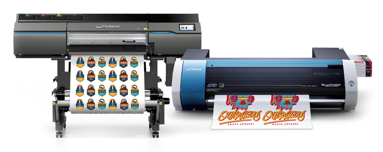 Flex series poster printer cutter creating a vibrant school decals