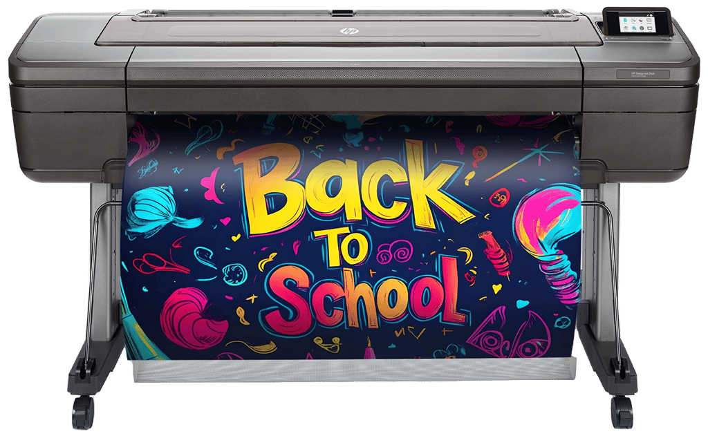 Professional Poster printer machine Creating a Back to School Poster